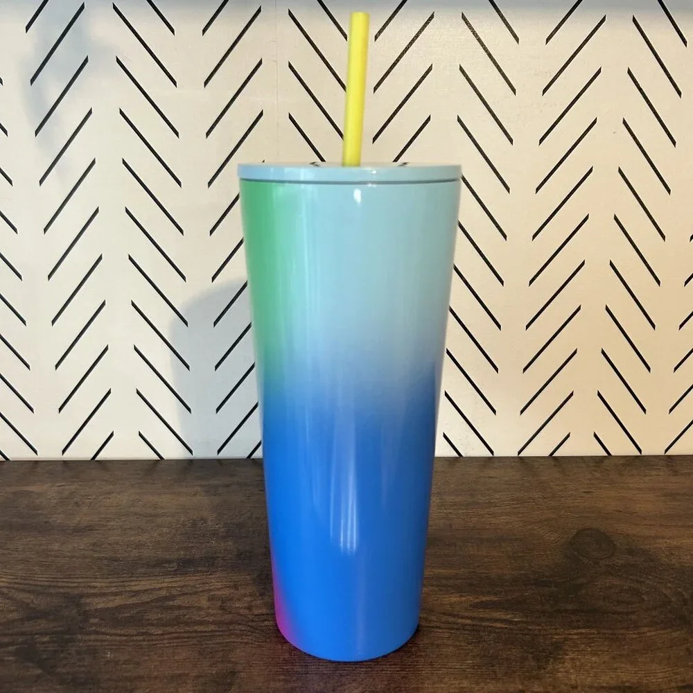 Starbucks 2023 Summer Ombre Prism Gradient Stainless Steel Hot Cold Tumbler 24oz